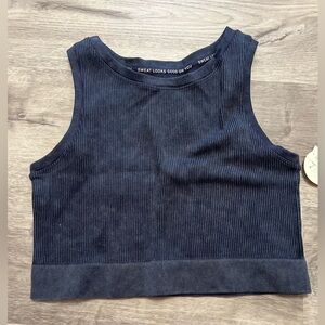 Aerie NWT Offline Medium Support Cropped Ribbed top Size XL